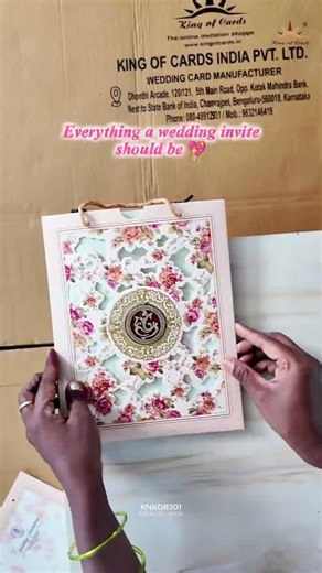 Just Arrived: Our New Floral Bag Style Wedding Invitation 🌸✨