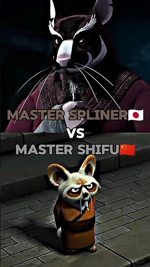MASTER SPLINTER VS MASTER SHIFU #tmnt #kungfupanda