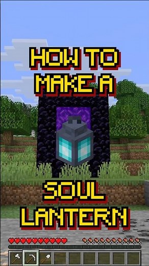 Minecraft: Soul Lantern | Nether Style Lighting | Recipe 221