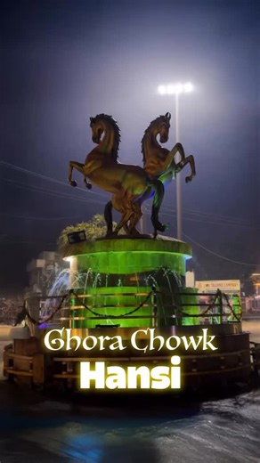 @hansi_reels on Instagram: "Hansi City Landmark ✨ AI-generated cinematic view of the iconic horse statue 🐎 Pride of Hansi, Haryana 💚 #HansiCity #HansiHaryana #CityPride #AICinematic #NightView Landmark HorseStatue IncredibleHaryana ReelsIndia AIArt CityVibes"