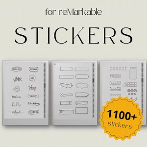 Custom Stickers for Remarkable, Traceable Shapes   Visuals for Remarkable Paper Pro & Remarkable 2, Templates for Remarkable, Eink Stickers - Etsy