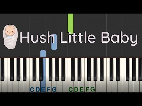 Easy Piano Tutorial: Hush Little Baby with free PDF Sheet music