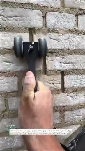 Perfect Brick Joints in Seconds! #MasonryTool #Brickwork #Shorts