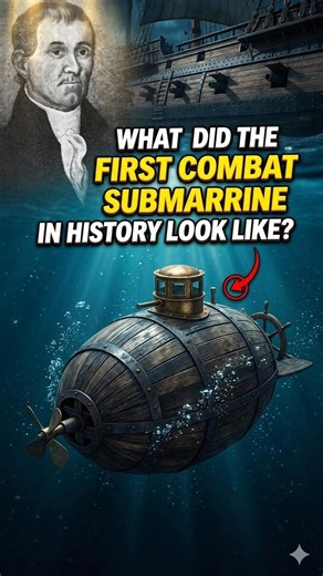 What did the first combat submarine in history look like?
