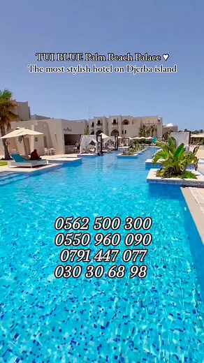 TUI BLUE PALM BEACH PALACE DJERBA ✨ L'un des meilleurs hôtels à Djerba Pour plus d'informations n'hésitez pas à nous contacter directement par messagerie ou par whatsapp et téléphone sur le 0562 500 300 0550 960 090 0791 447 077 030 30 68 98 📍 ArrisPectif voyage cité Belhadj Zouaghi Slimane Constantine | ArrisPectif Travel