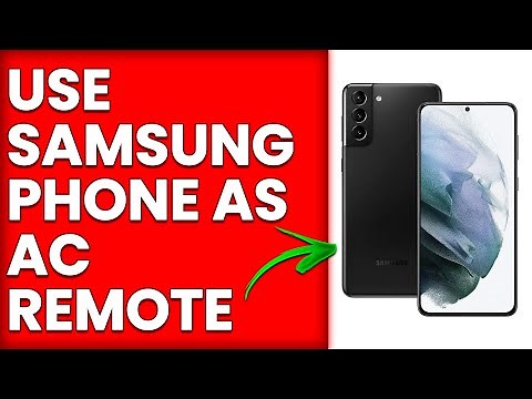 How To Use Samsung Phone As AC Remote (How To Control AC Using Samsung Phone)
