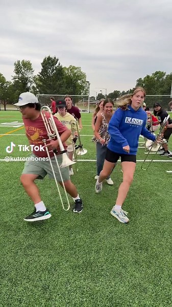 GAMEDAY EVEEEEEEE #big12 #trombone #ku #kumj #kutrombones | trombone