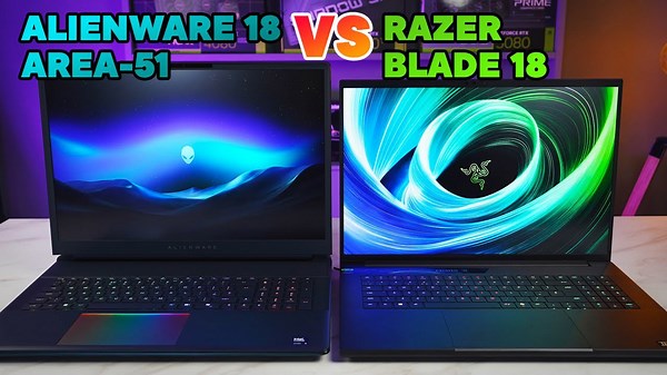 Alienware 18 Area-51 vs Razer Blade 18 2025 - Battle of the 18" Gaming laptops