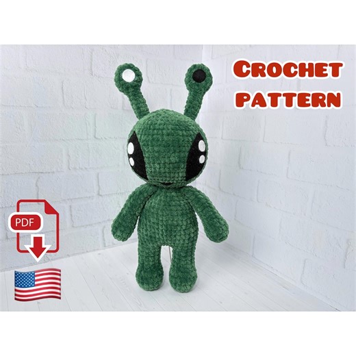 Alien Crochet Pattern, Amigurumi Pattern Alien - Etsy UK