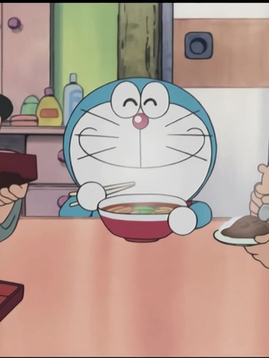 Doraemon Eating Ramen and More | Cute Food Scenes with Doraemon