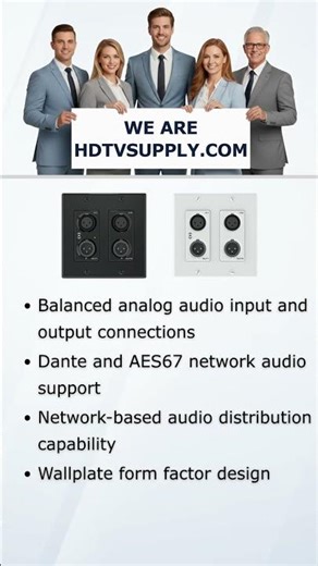 QSC unDX2IO+ Dante/AES67 Network Audio Wallplate (Attero Tech)