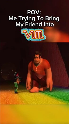 POV: Trying to Bring My Friend Into VIM😭🙏 #relatable#funny#gorillatag#vr#trending
