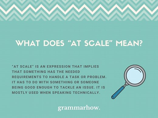“At Scale” – Meaning Explained (Helpful Examples)