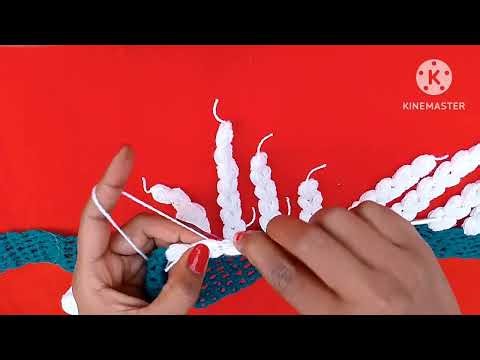 How to make easy toran design|| So beautiful woolen toran step by step guide|| #knittingpattern #diy