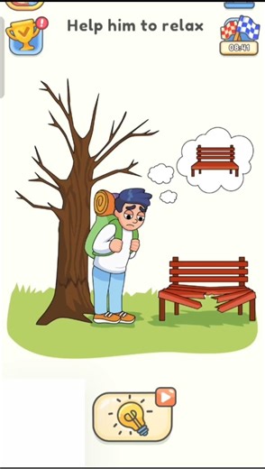 How To Help Him Relax? 🌳 | DOP 5 Level 1015 Solution#shortsfeed #gaming #dop5