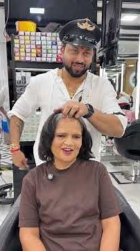 Salt & pepper hair colour karwana solution nahi hai… #hairtransformation #greyhair #Haircutmagic