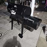 GREEN PARTY Offset Smoker Charcoal Grills with 28 Inch Cook Chamber, Barrel Smoker and Charcoal Grill Combo, 512 Sq. In. Space Barrel Smoker Grill for Outdoor BBQ Patio Backyard Cooking