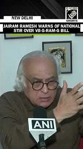 Jairam Ramesh says Congress will launch a nationwide movement against VB-G-RAM-G Bill