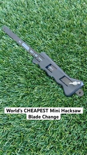 Blade Change on Cheap Mini Hacksaw | Oddly Satisfying ASMR Sounds | How to DIY