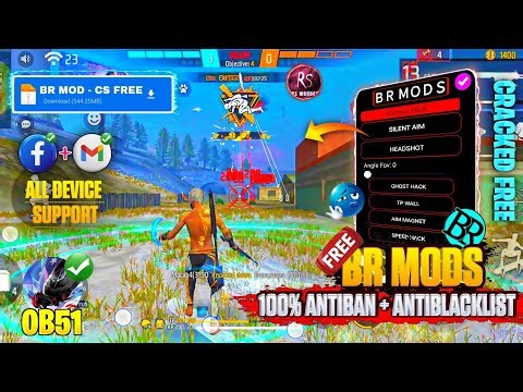⚡Free Fire OB52 AIM kill mod menu free☠️new rank season FF hack🔥BR MOD,HAXX-CKER PRO V11, HG CHEAT⚔️