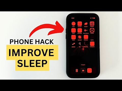 How To Turn Your iPhone Screen Red (improve sleep & health by blocking blue light)