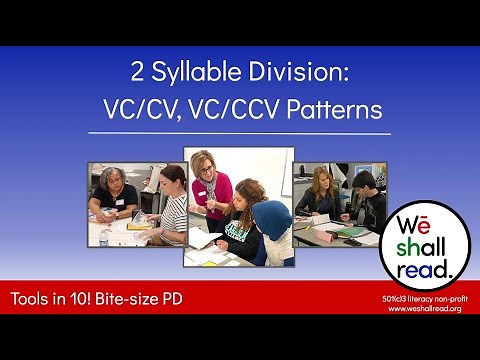 #46 - 2 Syllable Division: VC/CV, VC/CCV Patterns