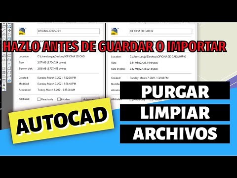 AUTOCAD COMANDO PURGE || LIMPIA TUS ARCHIVOS