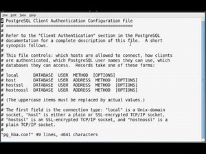 How to configure a remote connection with PostgreSQL