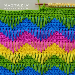 108K views · 5K reactions | Here's an easy way to crochet a ripple stitch pattern! | Naztazia | Facebook
