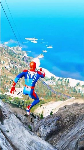 GTA 5 Spiderman Epic Jumps Compilation(GTA V Fails Funny Moments)