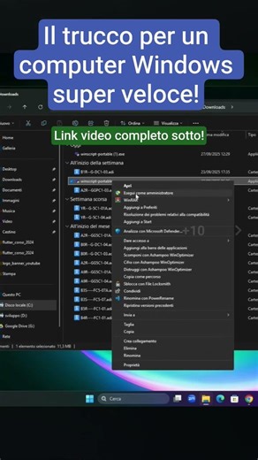 Il trucco per un computer Windows super veloce! #windows #pc #computer