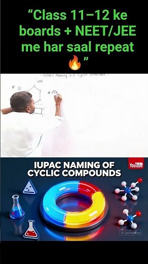 Naming of Cyclic Compounds 🔥 | IUPAC Nomenclature Class 11–12 | Boards, NEET & JEE