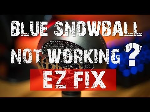 BLUE SNOWBALL MICROPHONE EASY FIX | HOW TO FIX BLUE SNOWBALL