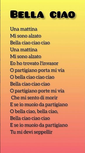 Bella Ciao song lyrics #lyrics #bellaciao #music