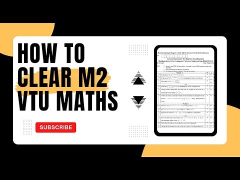 How to clear M2 | Mathematics-II for Computer Science Engineering | VTU M2 2022 scheme | BMATS201