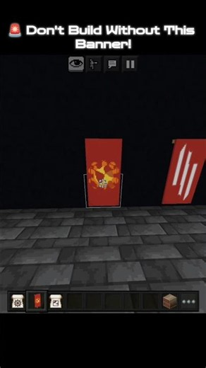🔥 Easy Fire Banner Tutorial in Minecraft Bedrock & Java! #shorts