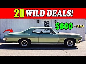 20 Classic Owned Cars You Can Buy Today for $800 to $8,000!