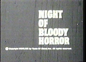 Night Of Bloody Horror (1969) Trailer