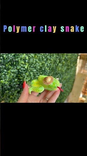 Made This Clay Snake by Hand 🐍 | DIY Polymer Clay #claysnake #novoicediy #clayart #claycraft #clay