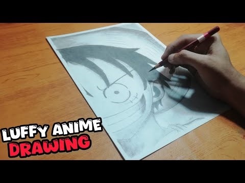 Luffy Anime pencil sketch Drawing | How to draw Luffy Anime Drawing || Pencil sketch Drawing