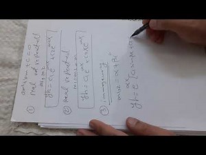 Homogeneous second order order ordinary differential equation 1
