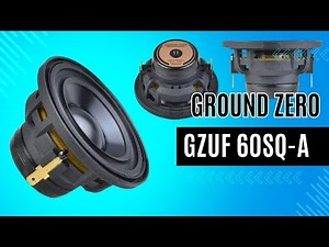 Ground Zero GZUF 60SQ-A 60mm Breitbänder Broadband Speaker 80 Watt Mitteltöner mit Aluminium Membran
