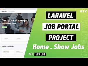 Laravel 10 Job Portal Project | #12 Home Page - Show Latest & Featured Jobs | PHP Tech Life Hindi