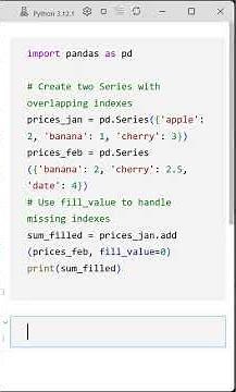 03 Fill Value and DataFrame Alignment in Pandas