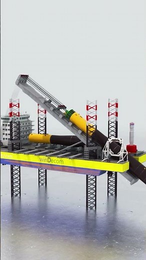 Installation of Offshore Platform with Heavy Legs | Offshore Engineering Animation