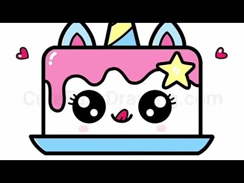 Easy Birthday Cake Drawing | Step by Step Guide