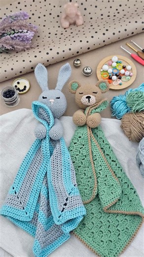 Crochet Bunny & Bear Lovey Patterns