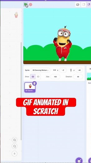 How To Animated GIF’S In Scratch #programming #scratch