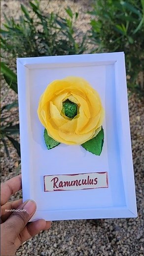 DIY Napkin Flower | How to make a ranunculus from paper towels
