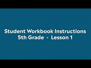 5th Grade, Lesson 1 Student Workbook